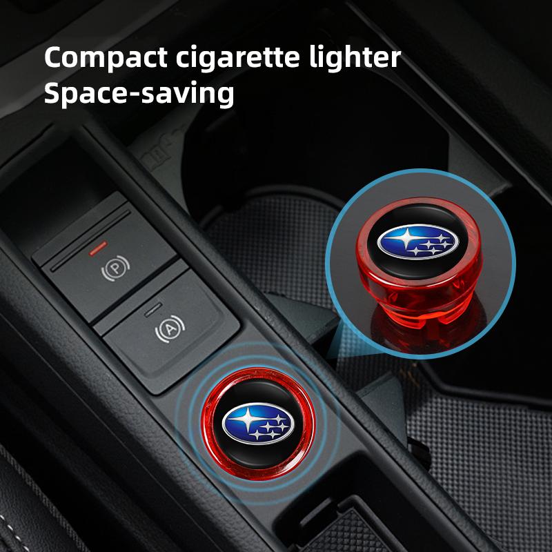Sticker Car Cigarette Lighter Cap Auto Lighter Dust Proof Cover Accessories For Subaru STI XV Forester BRZ qOutback Crosstrek WRX