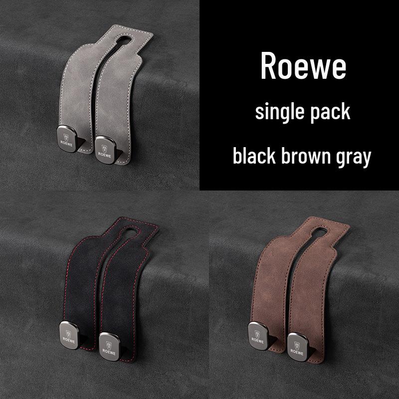 Zamszowe haczyki na telefon i do przechowywania na tylne siedzenie