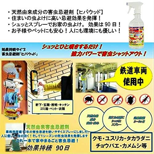 Set of 1 Hibawood Bottle and 3 Refill Bags. Home Insect Repellent Spray, Natural Insect Repellent Spray for Centipedes, Stink Bugs, and More. Hinoki O