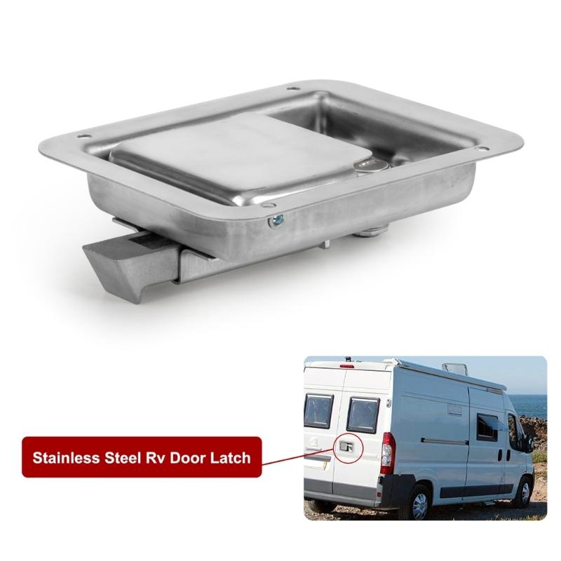 Edelstahl-Anhänger-Werkzeugkasten-Griffriegel mit Schloss, hochglanzpolierte Werkzeugkasten-Riegel, Paddelschloss, 6 x 4 Zoll, mit 2 Schlüsseln