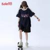 Baleno Women's Summer Graphic Tee & Shorts Set
