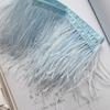 Decorative Feather Cloth Strip 10-15Cm Ostrich Hair Cloth Edge Dress Cuffs Latin Dance Skirt Diy Clothing Accessories