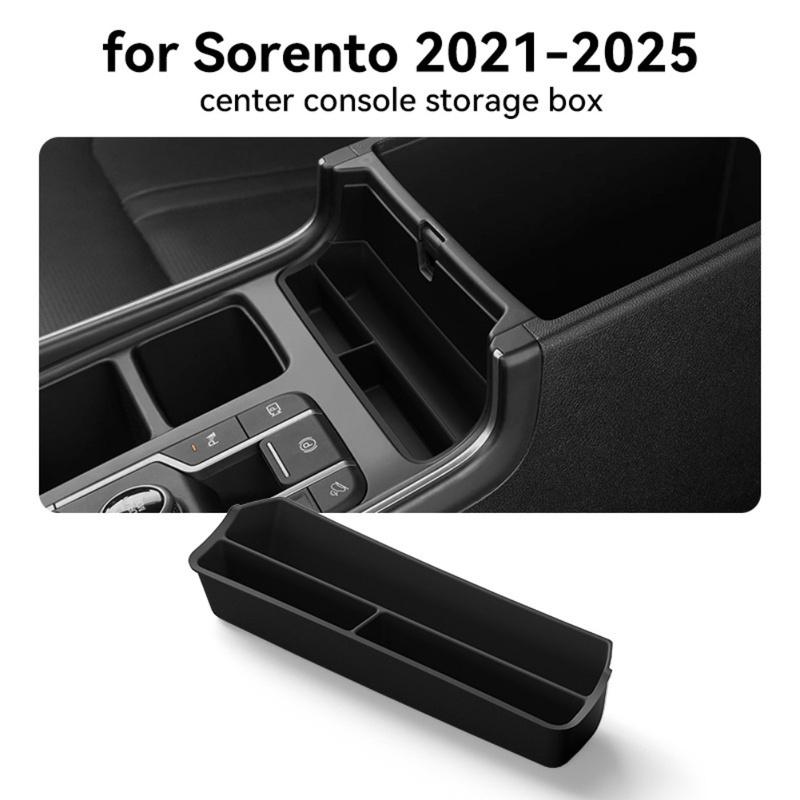 Central Console Storage Box for Kia For Sorento  2025 Car Organizer Storage with Silicone Easy tallation