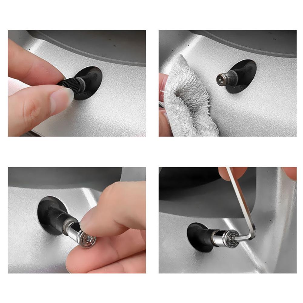 Metall Tubeless Reifen Anti-rost Ventil Kappe Rad Stiel Bike Düse Vakuum C0J6 Metall Tubeless Reifen Anti-rost Ventil Kappe Rad Stiel Bike Düse Vakuum C0J6