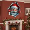 Christmas Wall Stickers Removable Santa Claus Wall Decal Holiday Decor for Home and Living Spaces