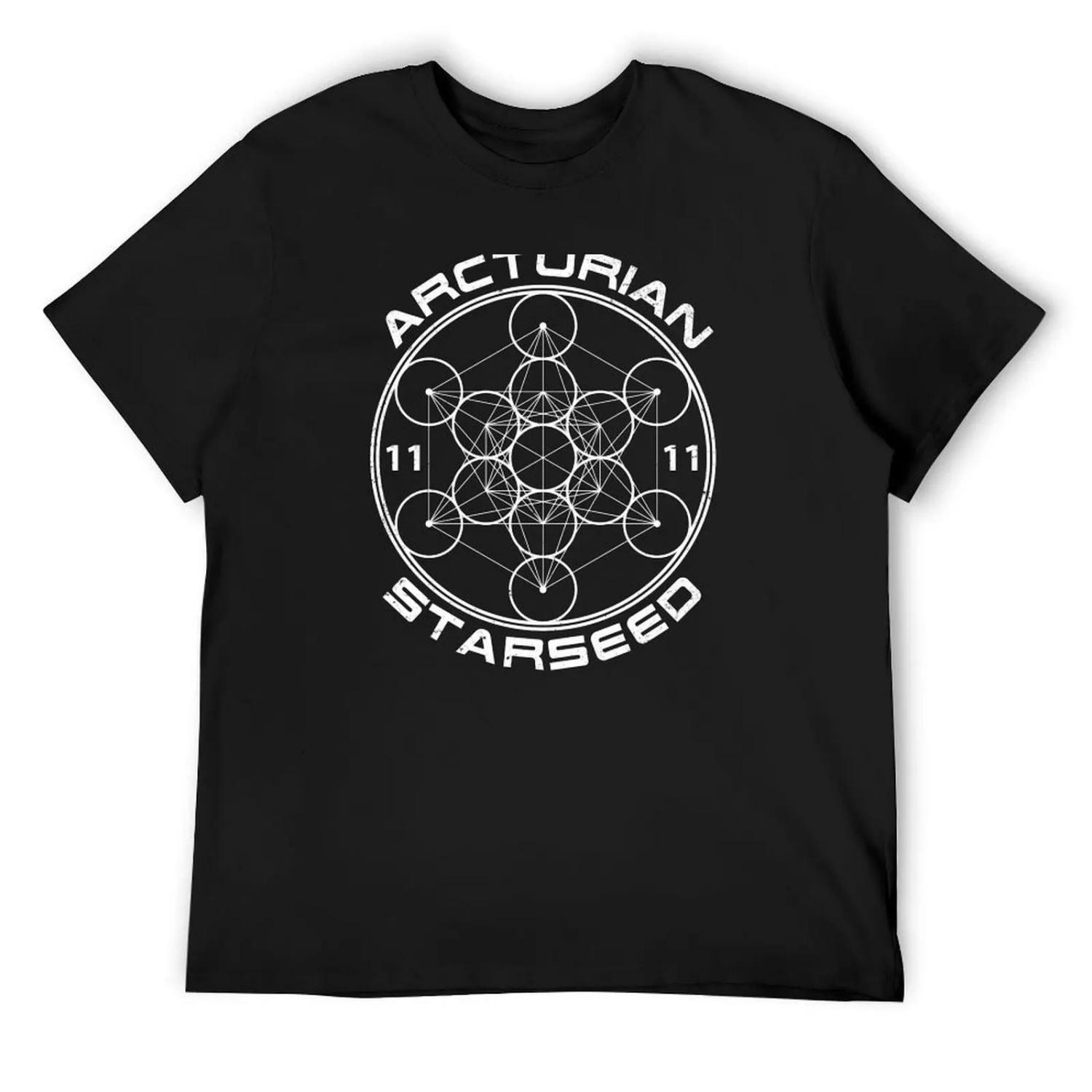 Arcturian Starseed Sacred Geometry T-Shirt topping sports fans graphic t shirt vintage mens graphic t-shirts hip hop XXXXXL разноцветный