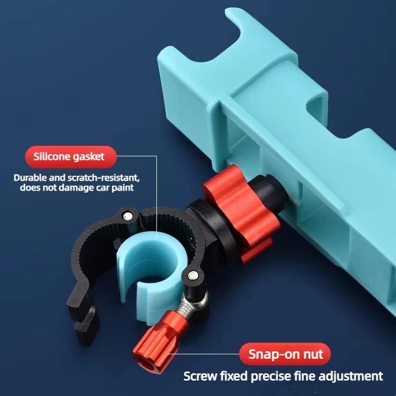 1Pcs Adjustable Rod Rack Bracket 360 Degree Rotatable Motorcycle Fishing Rod Holder For Electric Bike Scooter Atv Fishing Gear
