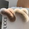 Faux Fur Big Crab Hair Clips Rabbit Large Hairpins Head Temperament Clips  Cute Plush Hair Scratching Ponytail Hair Claws
