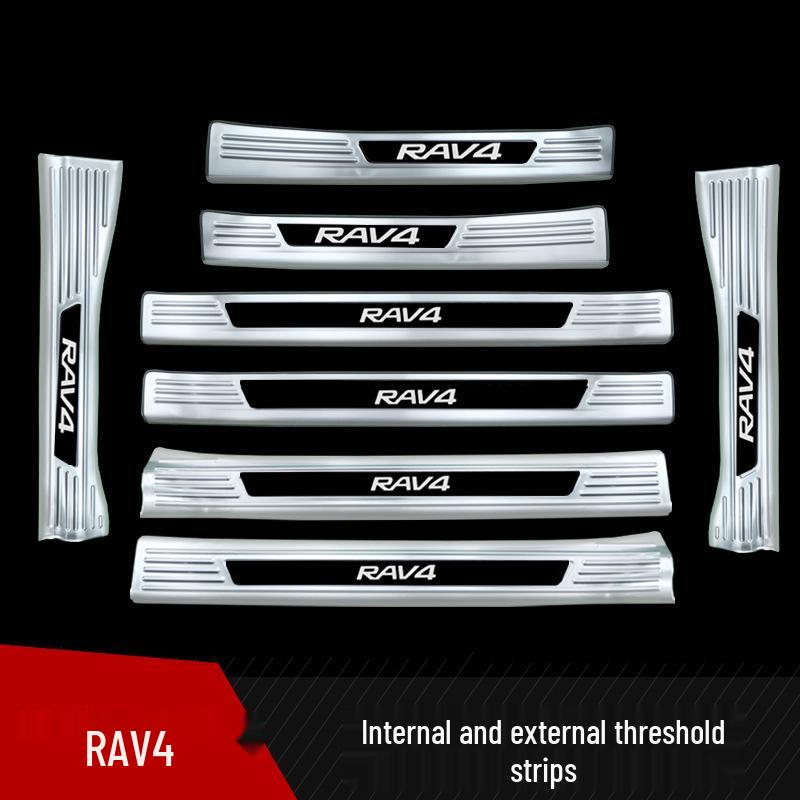 Protector Prag Ușă din Oțel Inoxidabil pentru Toyota RAV4 2024