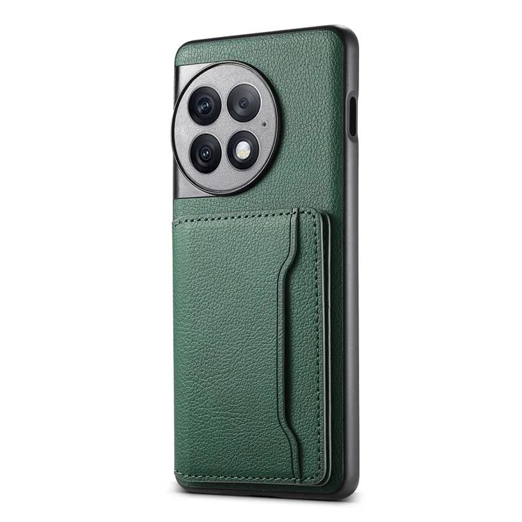 

Чехол для телефона OnePlus Ace 2 Pro 5G с отделениями для карт и текстурой теленка, чехол-подставка