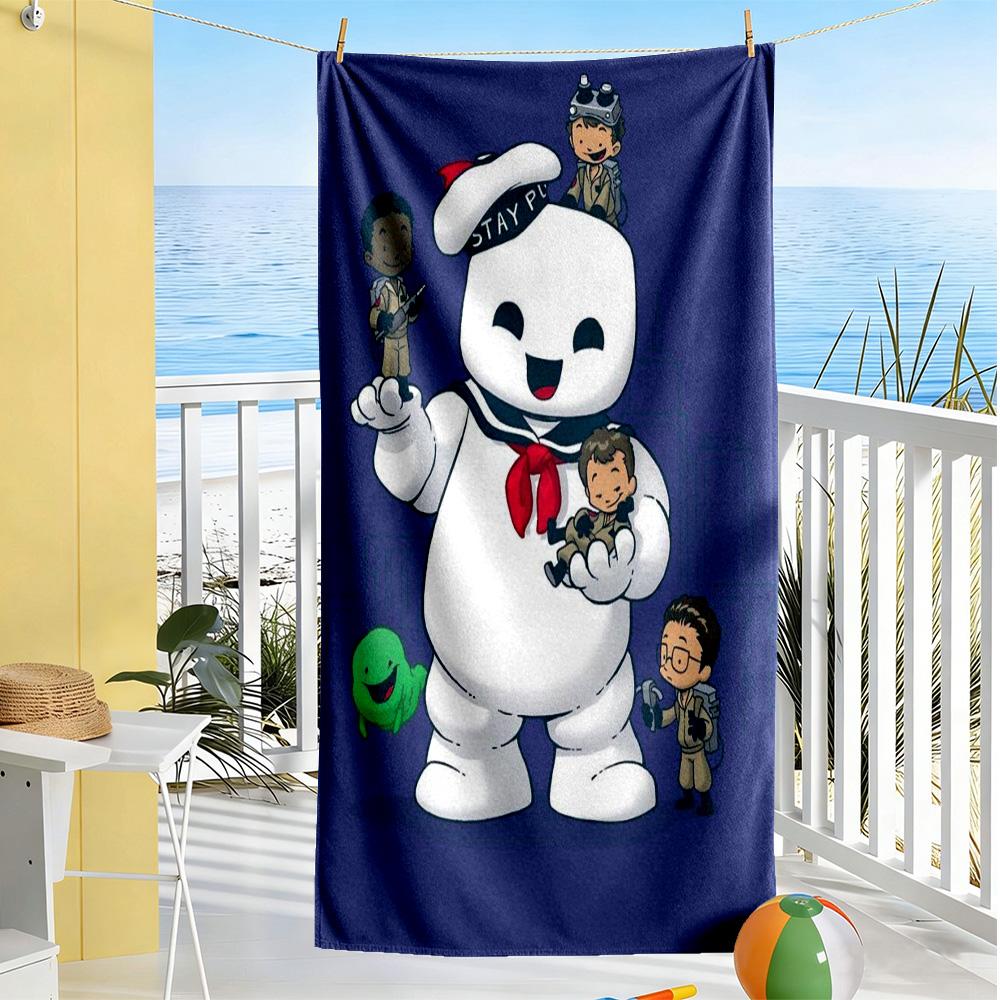 Ghostbusters Beach Towel Soft Durable Quick-Dry Comfortable Lightweight