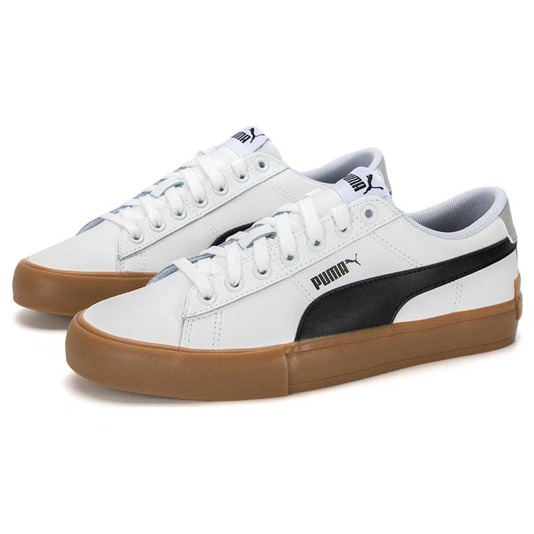 Puma Bari Casual Round Toe Lace-Up Low-Top Sneakers Unisex sneakers Beige Brown 389382-01