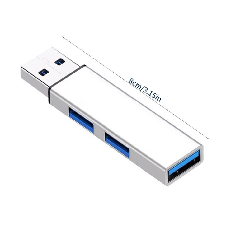 Efficiency USB C Hub 3Ports USB3.0 Hub for 5Gbps Data Transfer USB2.0 480Mbps