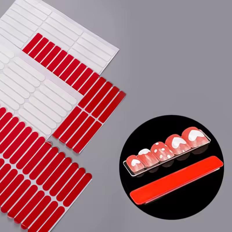 LINMANDA Double Sided Nail Tape Nail Display Strip Nail Display Design Supplies Suitable for Nail Stickers and Nail Salons