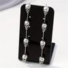 Skeleton Halloween Earrings Moon Skull Dangle Earrings Exaggerated Ghost Ear Studs  Unisex
