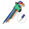 Color Allen Key Set L Wrench Kit For Allen Screw 9PCS Inner Hexagonal Wrench 1.5mm To 10mm Hexagon Spanner Bicycle Repair Tools