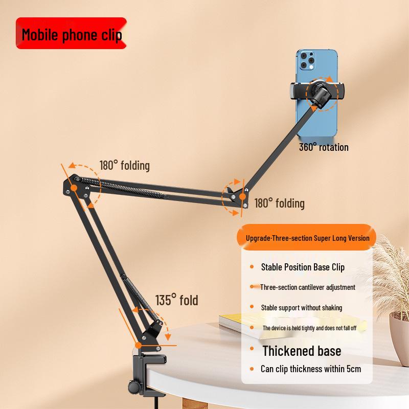 

Hands-Free Tablet and Phone Stand for Bedside or Desktop Viewing