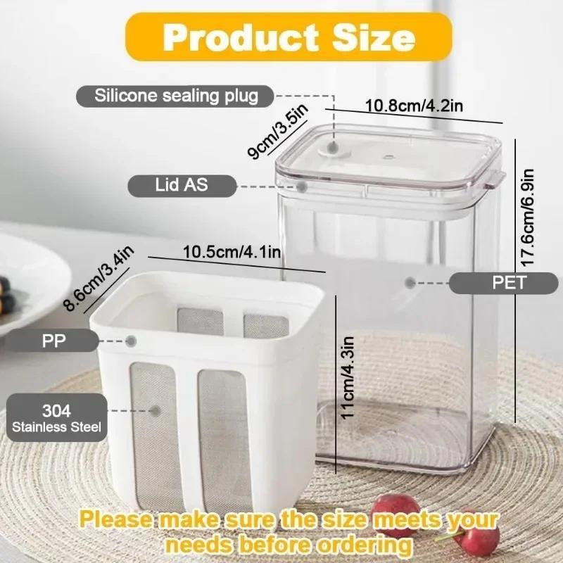 Joghurtfilter, hausgemachter griechischer Joghurtbereiter mit Deckel, Käse-Feuchtigkeitsabscheider, Sieb, Netz, Molketrennung, Lebensmittelwerkzeuge, Feuchtigkeit