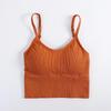 Top a tubino senza schiena a forma di U Kaka alla moda con imbottitura sul petto