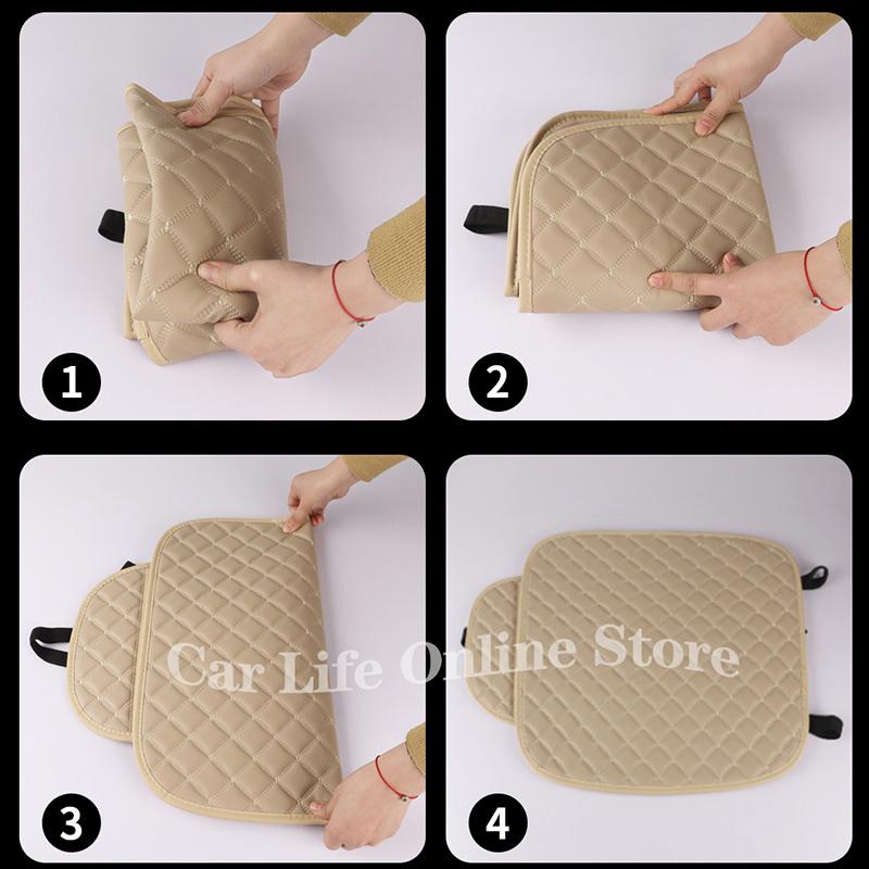 Leder-Autositzbezug-Schutzmatte, universell, vorne und hinten, atmungsaktiv, wasserdicht, PU, ​​Van, Auto, Fahrzeugsitzkissenschutz