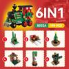 Christmas Train Building Block Set, 806 Pieces, 4 Packs With 24 Changes, Surprise Christmas Building Toys, Christmas Train, Christmas Gift