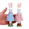 Seasonal Rabbit Sculpture Durable Resin Accessory Seasonal Home Ornament Ideal For Easter Gathering And Display