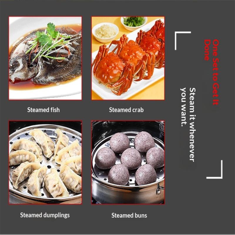 Stainless Steel Steamer Rack Rust Proof Detachable Support Legs For Home Kitchen Steaming Dumplings Vegetables Corn