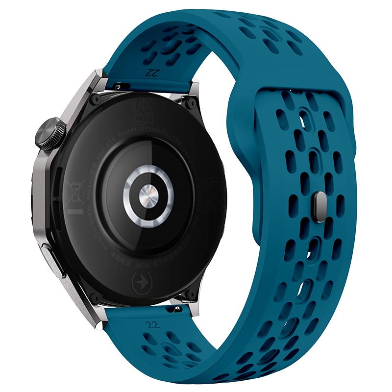 20mm 22mm Hole Silicone Band For Samsung Galaxy Watch 7 FE 6 5 4 for Huawei GT5 4 3 GT2 Pro Bracelet For Garmin Vivoactive4