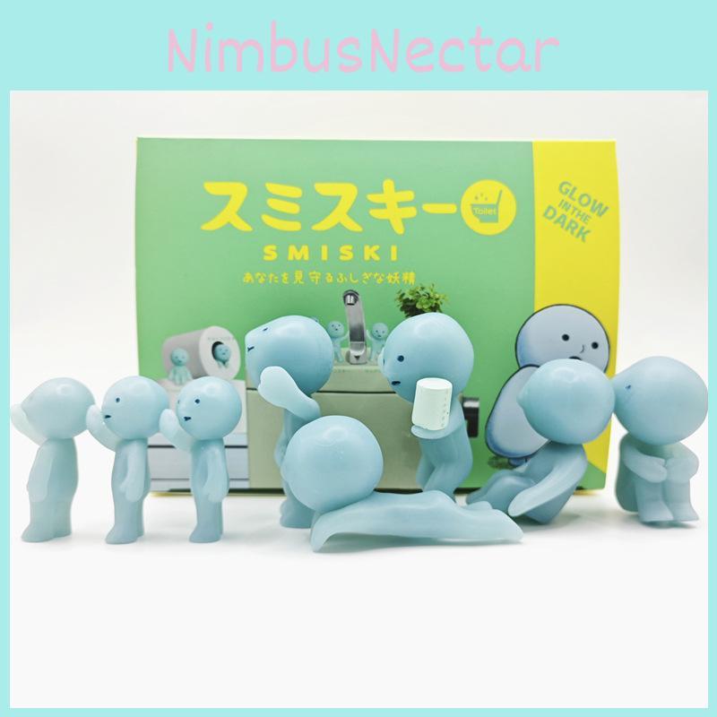 Badezimmer-Leuchtelf im Dunkeln PVC-Sammelfiguren in Blindboxen Heimdeko Auto