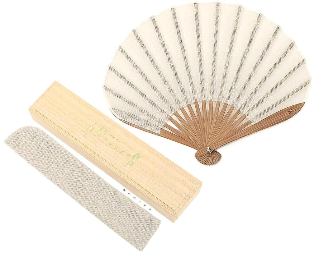 Shoroku Fluffy Folding Fan Made of Veil Lace Paulownia Fan Bag Lace Day Gift [Nishikawa Shoten] Material, Sensu, White, Box, Included, Sensu, Mother's