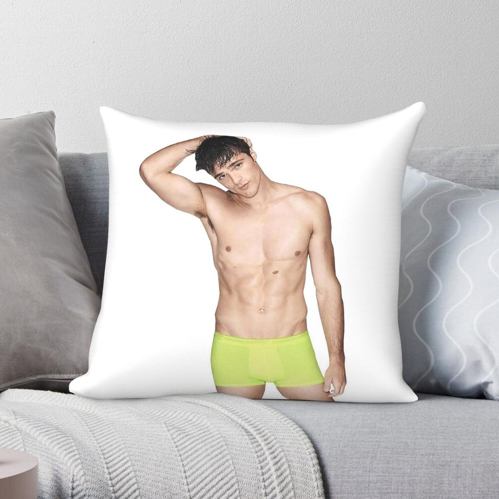 Kissing Booth Jacob Elordi Square Pillowcase Polyester Linen Velvet Pattern Zip Decor Pillow Case Home Cushion Cover
