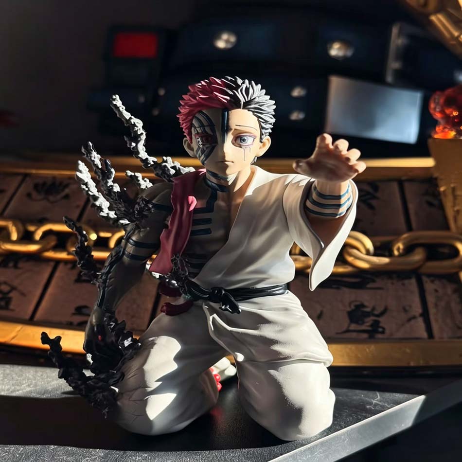 Anime Demon Slayer Figur Modell Juuni Kitsuki Akaza Kampf Figur Puppe Kimetsu No Yaiba Schreibtisch Dekoration Sammlung Geschenke