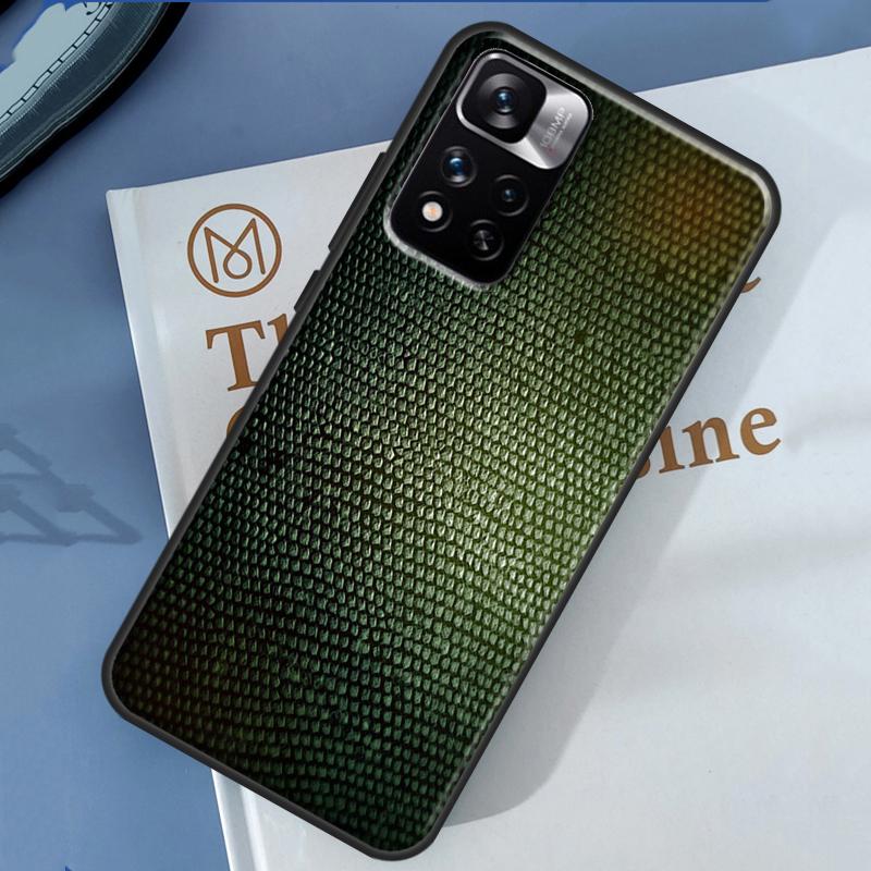 Snake Skin Case For Xiaomi Redmi Note 14 13 11 9 10 12 Pro 9S 10S 11S 12S Redmi 10C 12C 13C 14C Cover