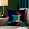 M-Malika Favre Ant Vantage Simple Pillow Case Anti-Dustmite Pillowcase Invisible Zipper Silky Short Plush Sofa Cushion Cover