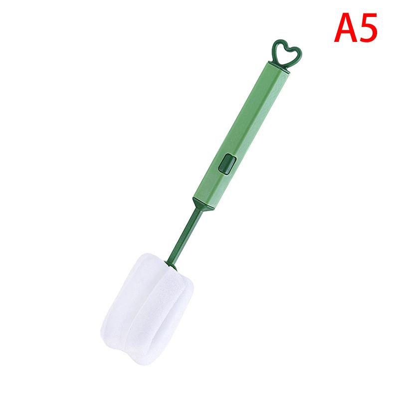 

1 шт. Мягкая губка для мытья чашек с длинной ручкой, губка для бутылок, щетка для мытья бутылок, стеклянных чашек, мытья и чистки кухни