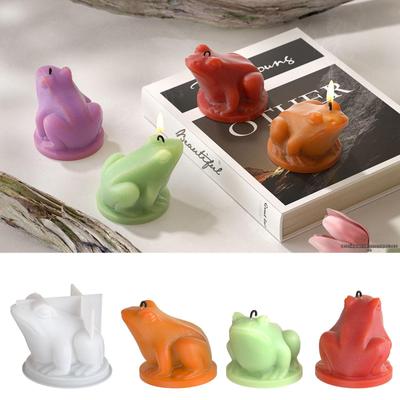 3D Frog Candle and Ornament Silicone Mold for Poppy Epoxy and Plaster Designs