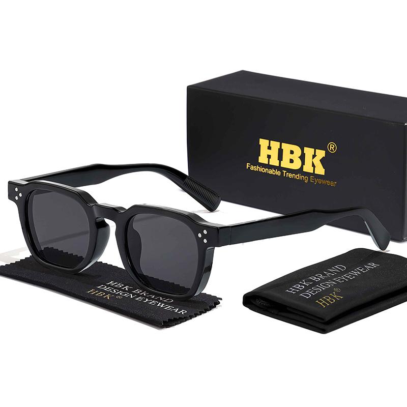 HBK Punk Square Sunglasses Men Punk Sun Glasses for Women Fashion Travel Outdoor Cycling UV400 Lunette De Soleil Homme