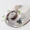 Fashion New Authentic Leather Shoes Women Autumn Floral Wedged Pumps Comfy Elderly Ladies Med Heels Slip On Shoes Mom Driving Moccasins