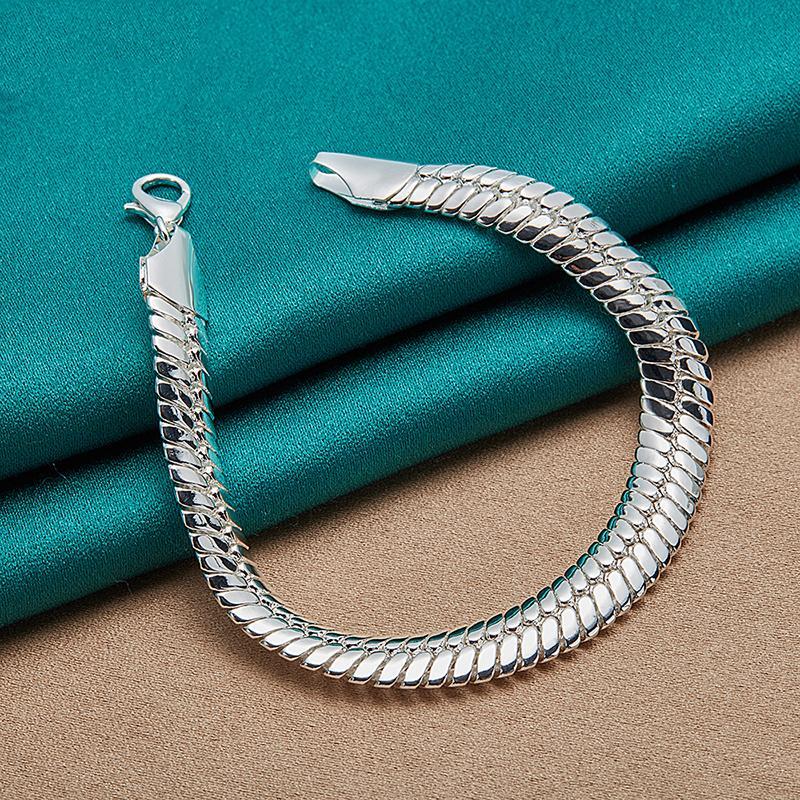 Women's Bracelet 10MM Snake Chain Bracelet Women's Ornament Jewelry The Best Gift For Birthday Parties