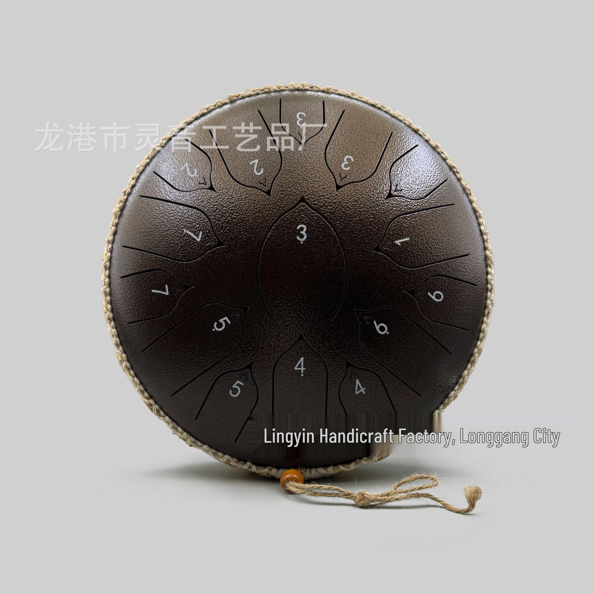 13-inch Children s Educational Lotus Drum: 15-tone Chinese Steel Tongue Percussion Instrument