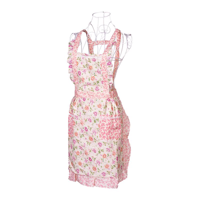 Lady Kitchen Apron Dress Restaurant Home Kitchen For Pocket Cooking Funny Apron