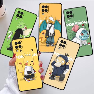 Pokemon Game Case For Samsung Galaxy A50 A70 M52 A30 A20s A20e A10 A40 A10s M51 M31 M30s M13 5G Black Phone Cover