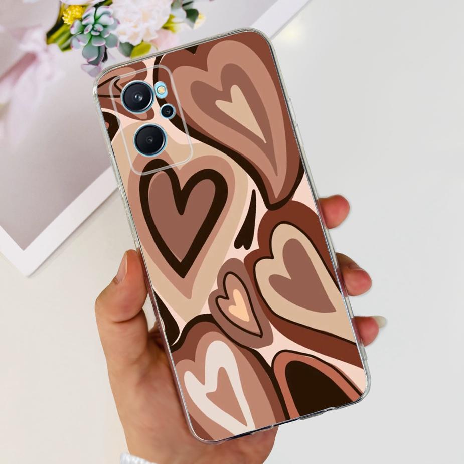 For Realme 9i Case RMX3491 New Fashion Painted Cover Clear Silicone Soft TPU Phone Case For Realme 9i 5G RMX3612 Realme9i Fundas