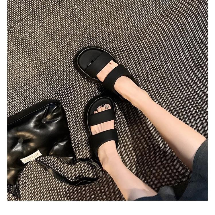 Boken cool slippers women s summer wear 2025 new soft platform beach sandals fashion bread one-word 40 2398₽