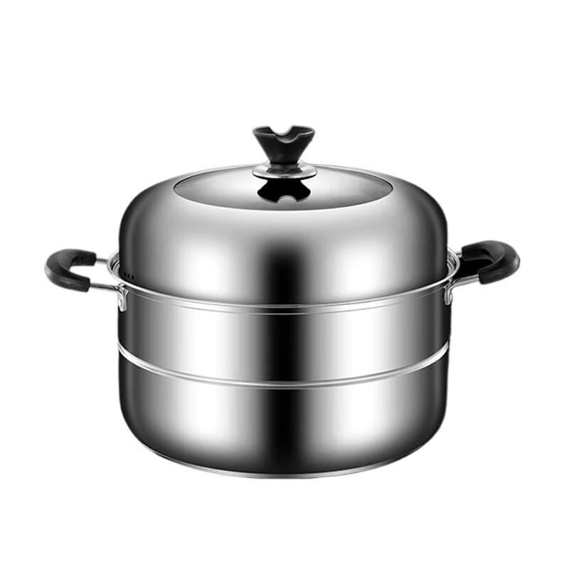 Sule 304 Stainless Steel 34cm Double-Layer Steamer Pot