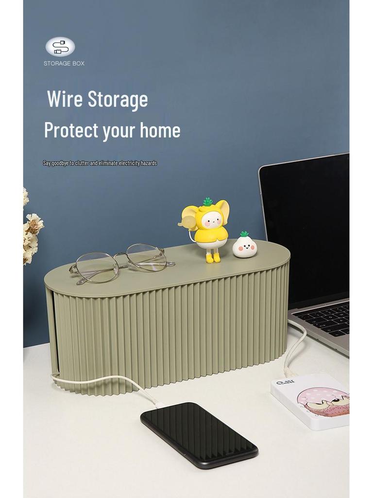 Kabel-Organizer-Box mit großer Kapazität - Stromkabel- & Leistenmanagement