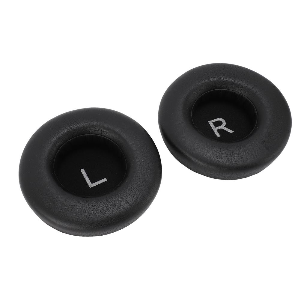 1 Pair Headset Ear Pads PU Leather Soft Sponge Thick Flexible Smoothing Ear Cushions for Headset Repair Replacement