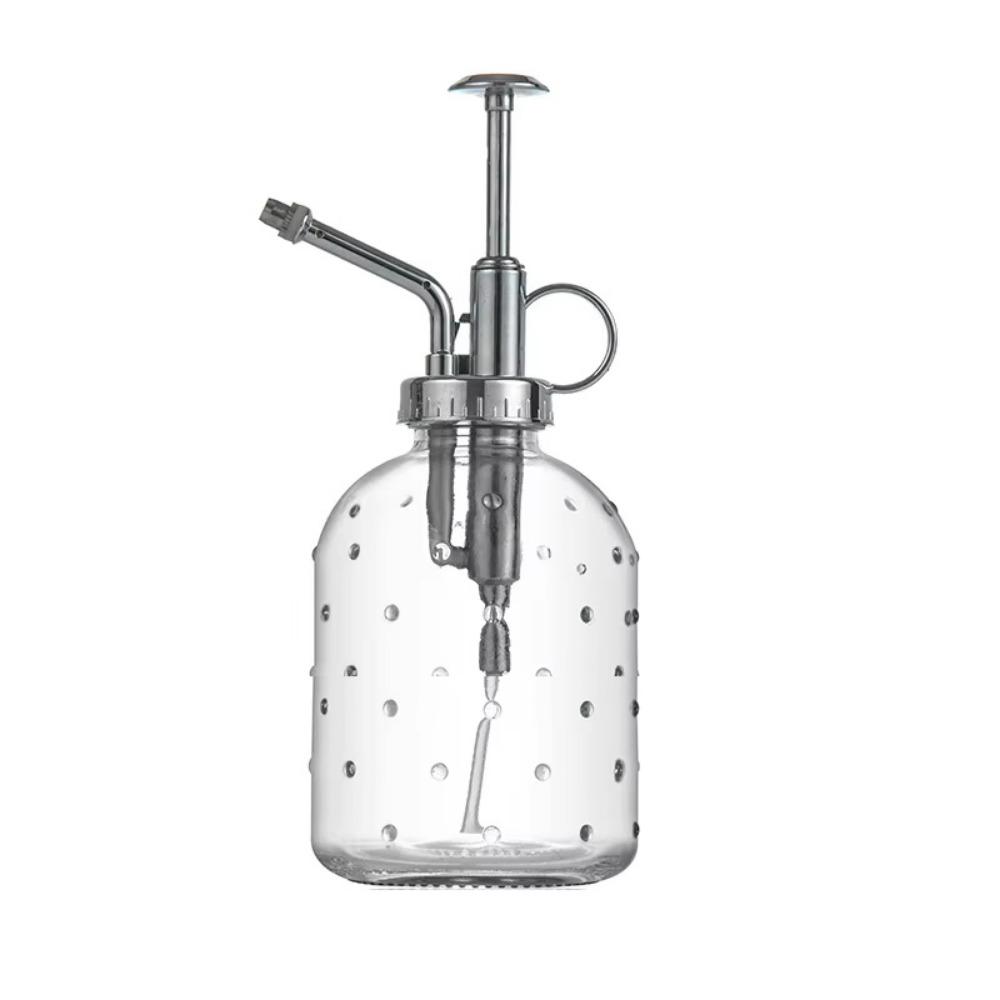 Hand Pressure Garden Watering Can Push-type Clear Flower Sprayer Glass Spray Bottle  Household