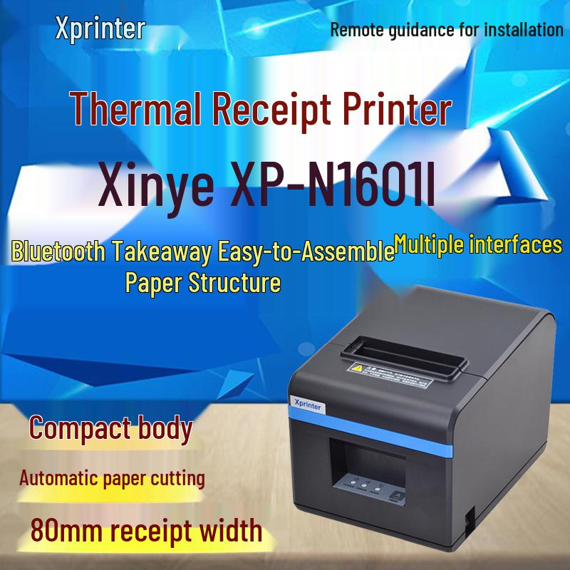 

Xinye XP-N160II 80mm Bluetooth Thermal Receipt Printer for Kitchen & Catering. USB Port
