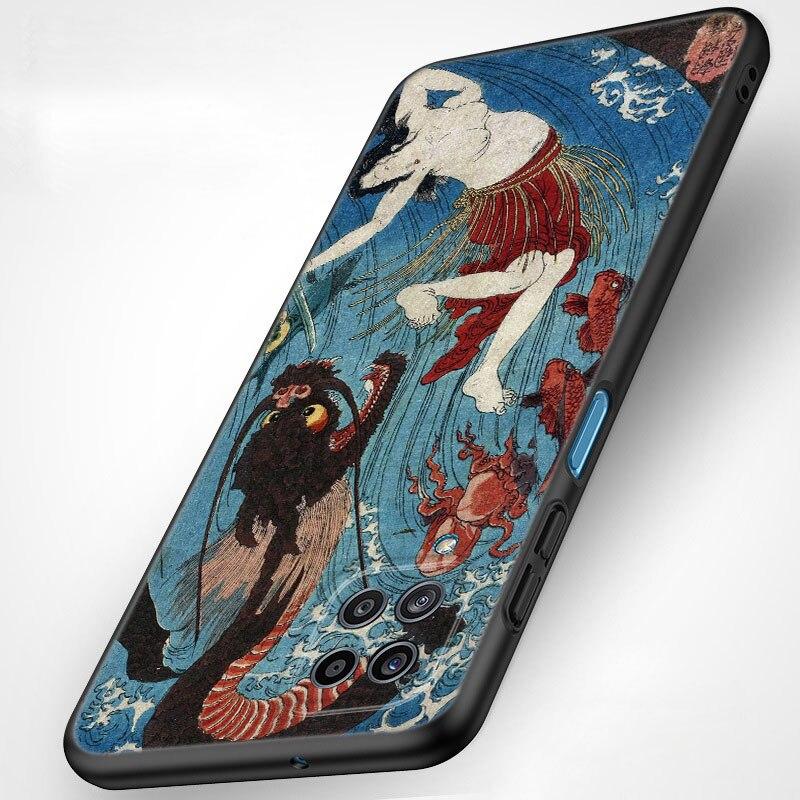 Japanische Welle Anime Drache Handyhülle Für Samsung A21 A30 A50 A52 S A13 A22 A32 A33 A53 A73 5G A11 A12 A31 A51 A70 A71 A72 Hülle